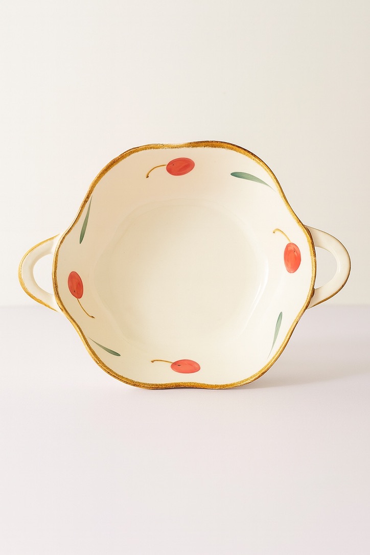 Orchard Scallop — illustrated ceramic bowl from kiln-ny, Ontario